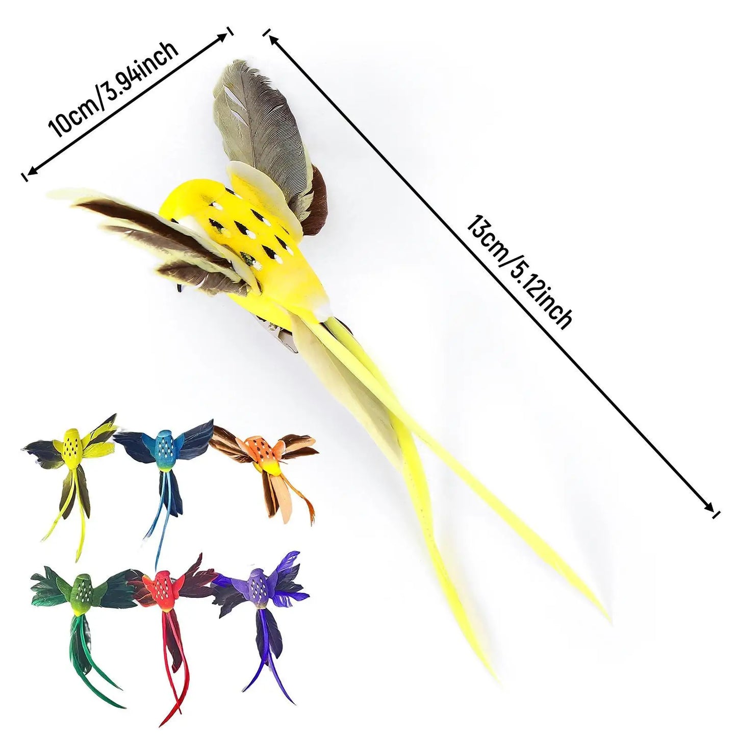 6 Pieces Artificial Birds Realistic Looking Decorative Jungle Bird Figurines