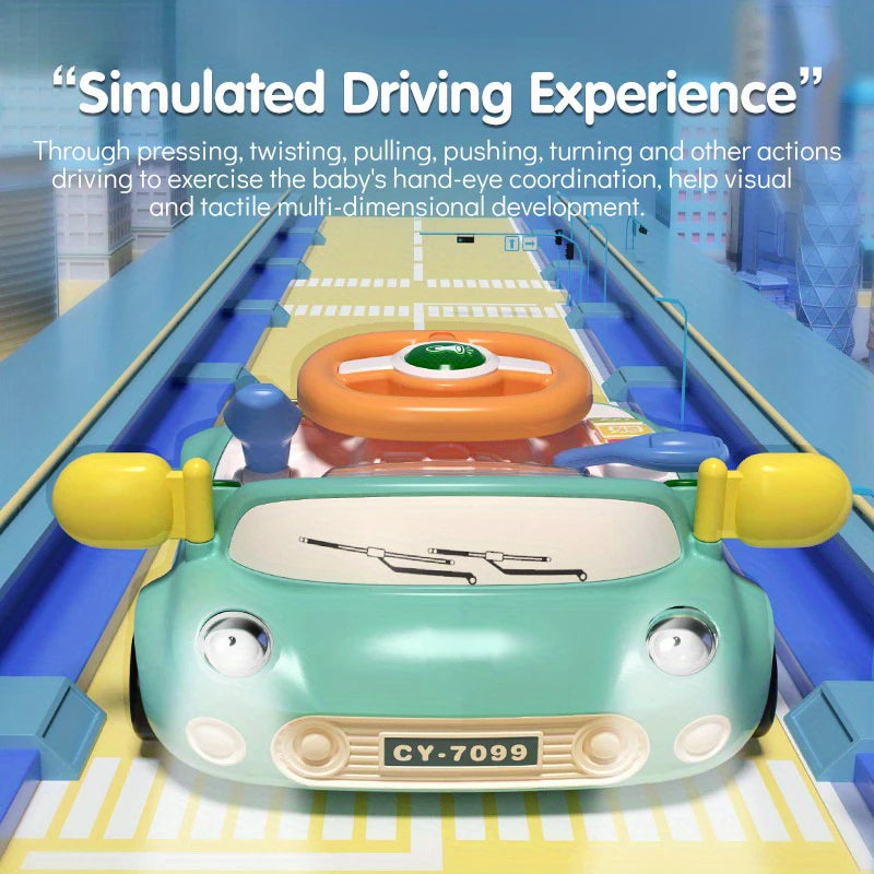 Baby Car Toy Light Musical Steering Wheel Toy Interactive