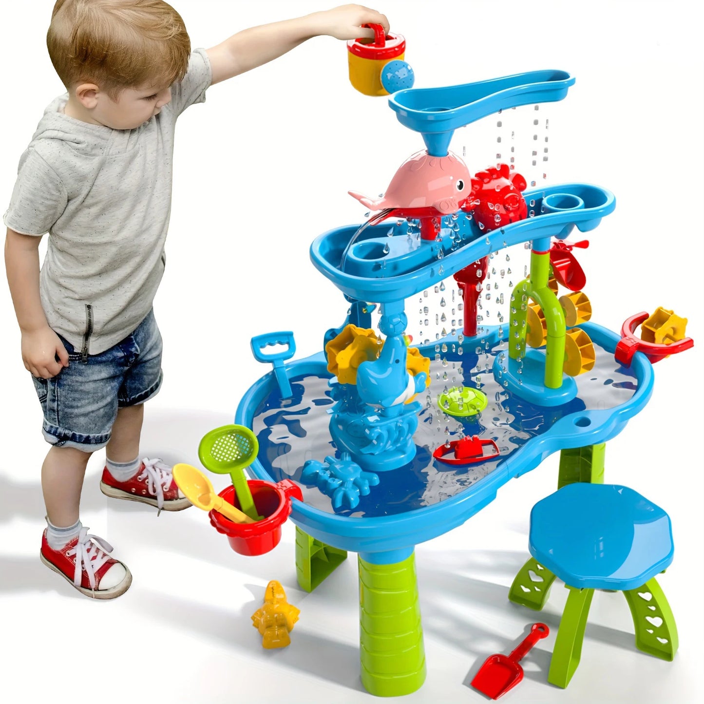 Temih Children's Water Table Set Outdoor Play Toy