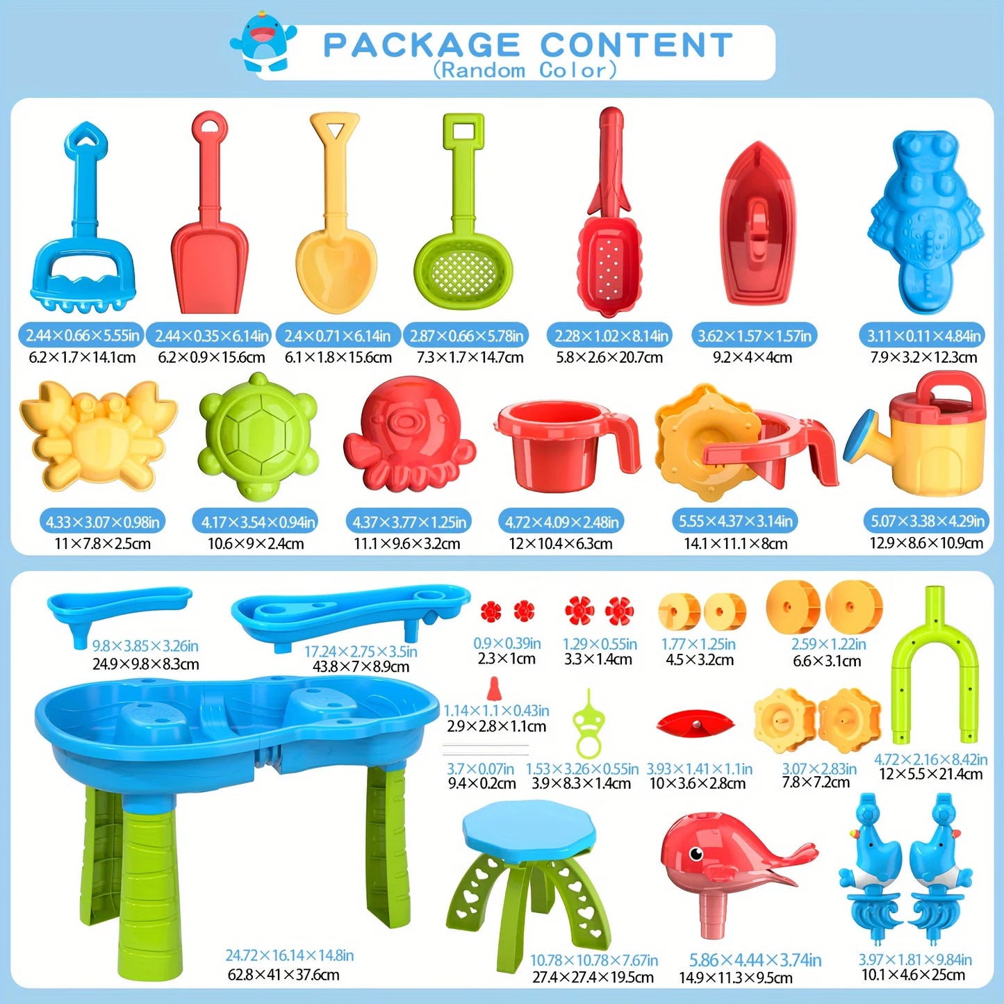 Temih Children's Water Table Set Outdoor Play Toy