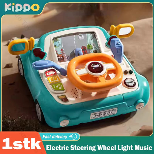 Baby Car Toy Light Musical Steering Wheel Toy Interactive