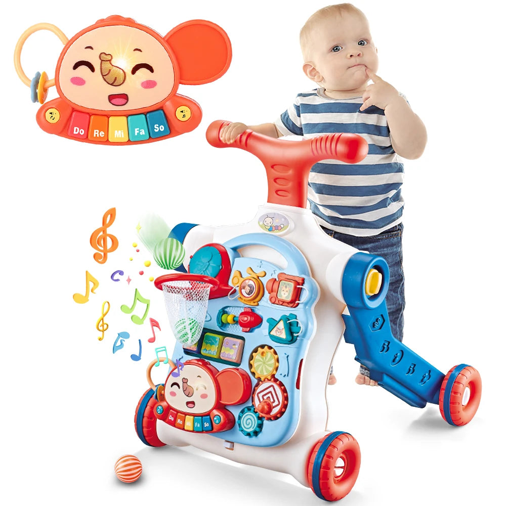 VATOS Baby Walker 5 in 1 Sit-to-Stand Scooter for Kids