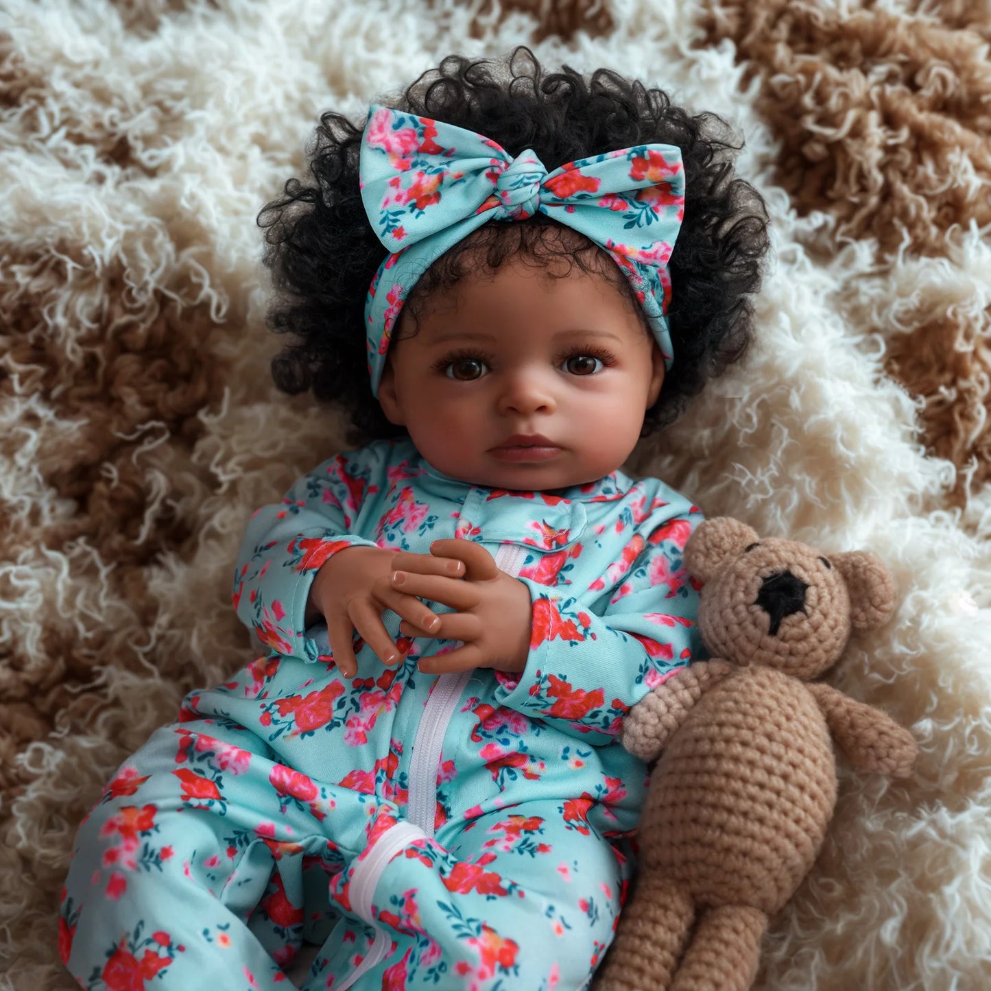 Reborn Baby Dolls 20 Inch African American Black Newborn Dolls