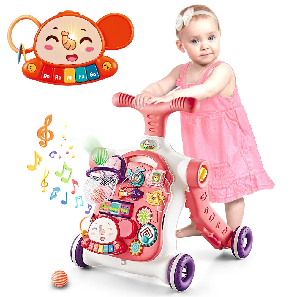 VATOS Baby Walker 5 in 1 Sit-to-Stand Scooter for Kids