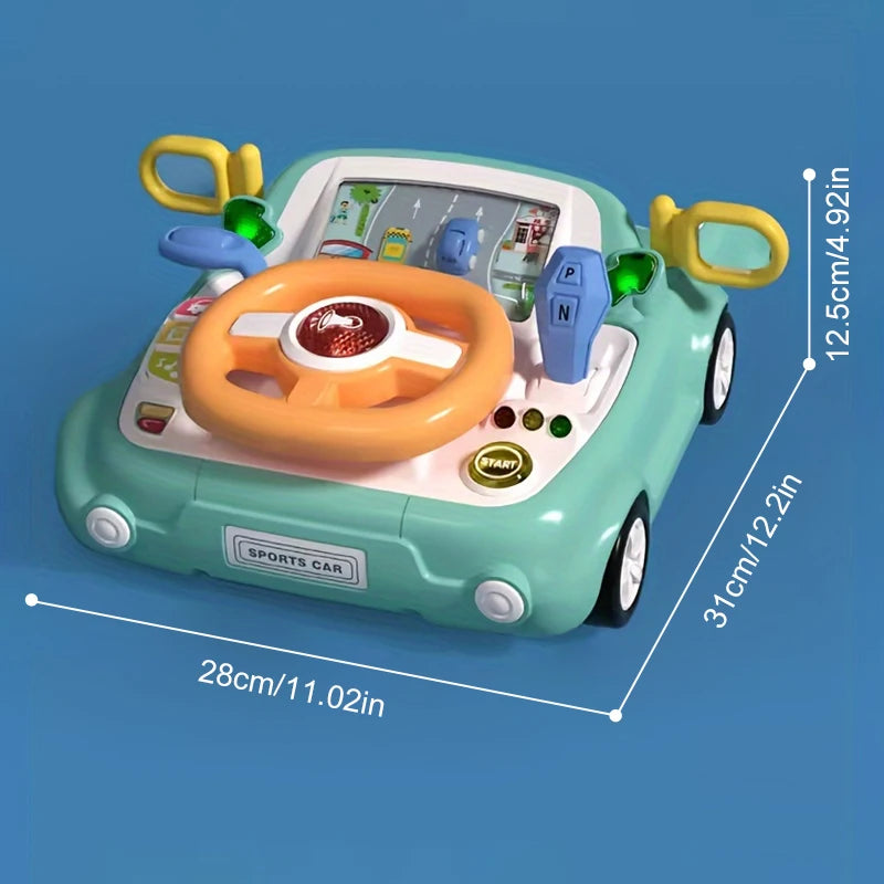 Baby Car Toy Light Musical Steering Wheel Toy Interactive