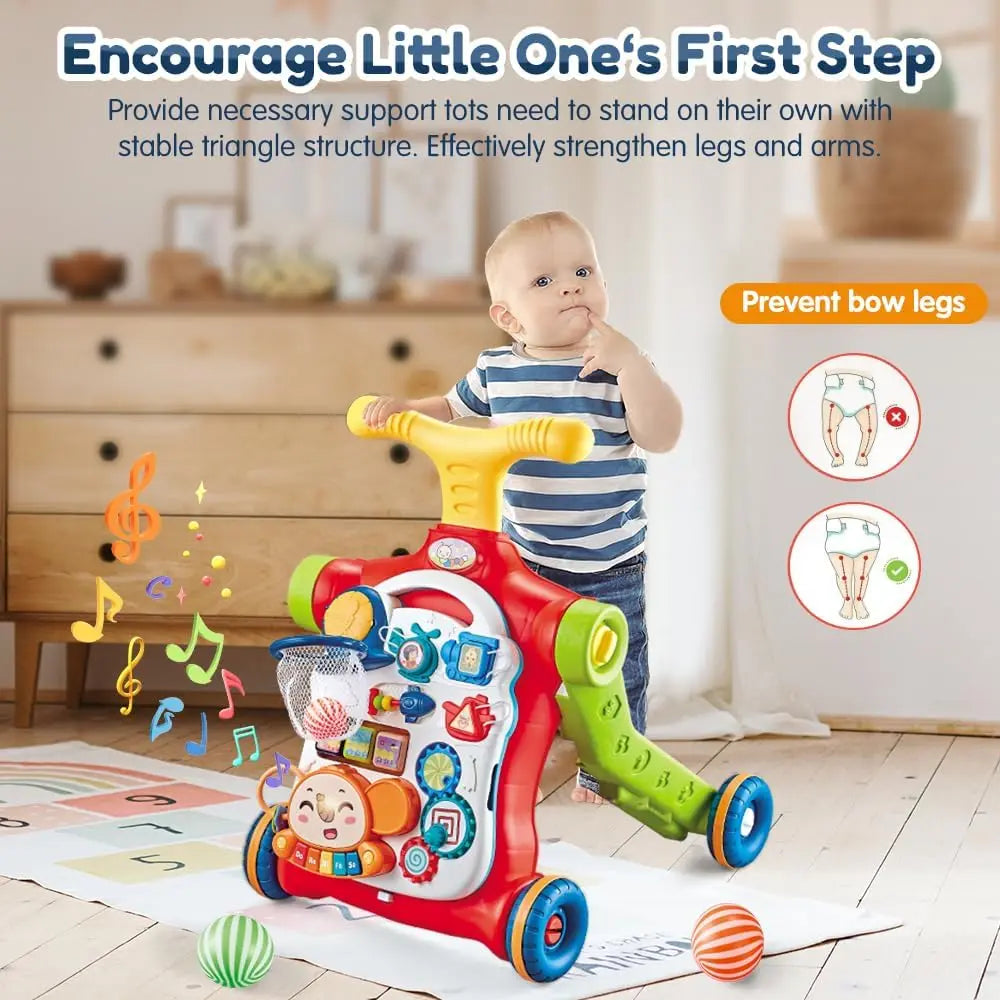 VATOS Baby Walker 5 in 1 Sit-to-Stand Scooter for Kids
