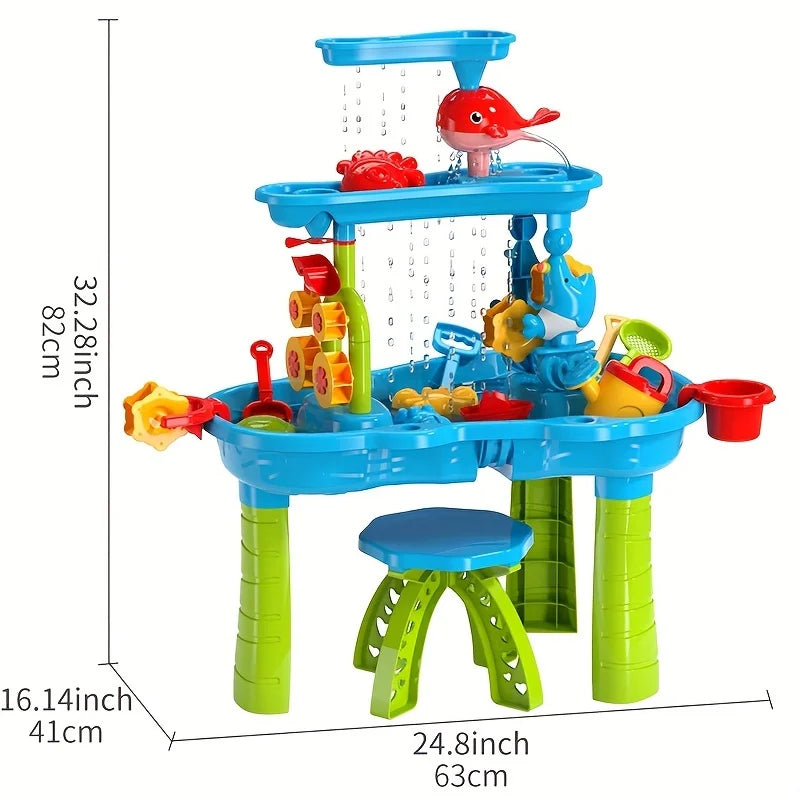 Temih Children's Water Table Set Outdoor Play Toy
