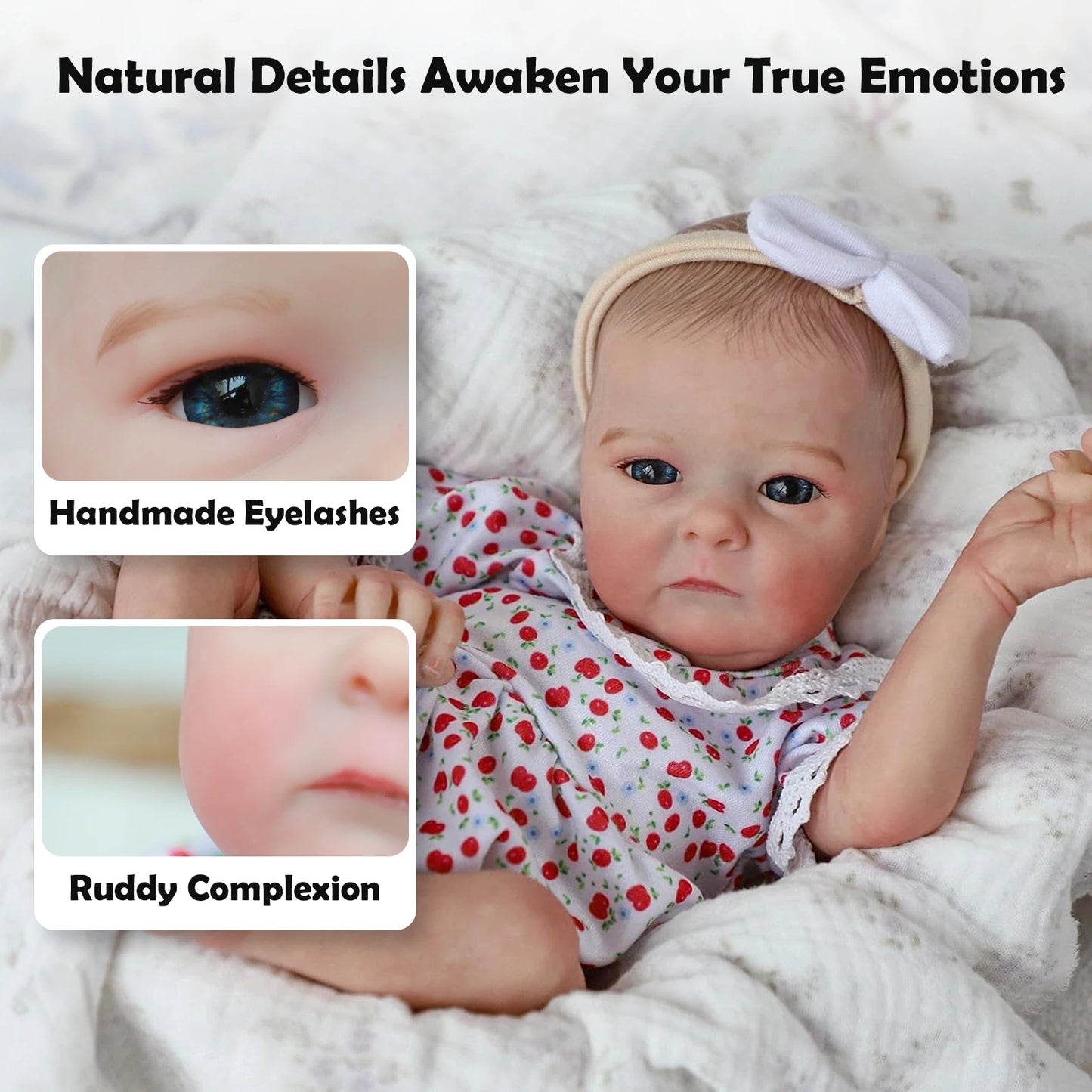 Lifelike Reborn Baby Doll - 16 Inch Realistic Newborn Girl