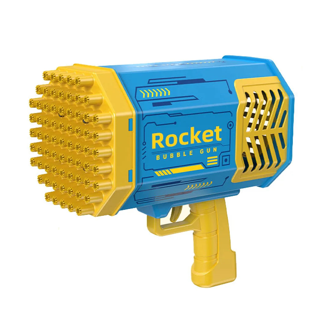Bubble Gun Kids Toys Rocket 69 Holes Soap Bubbles Machine