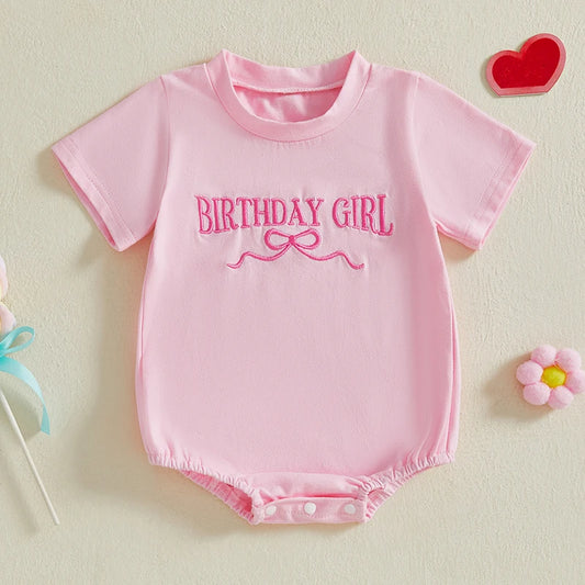 Adorable Baby Girls Rompers with Cute Bow Detailing