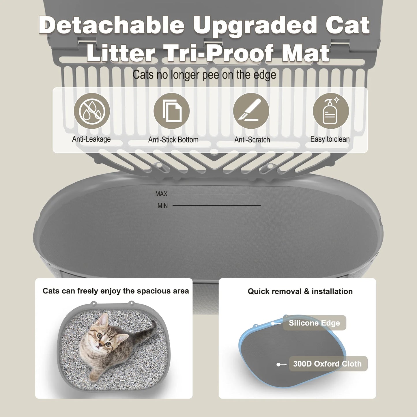 Automatic Cat Litter Box Self Cleaning with App Control