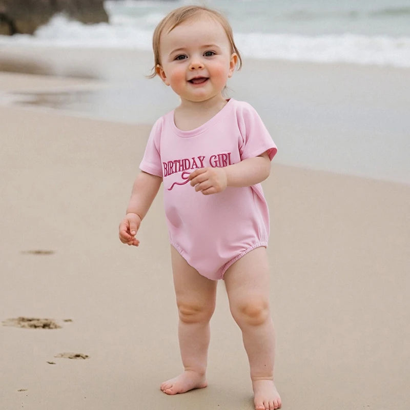 Adorable Baby Girls Rompers with Cute Bow Detailing